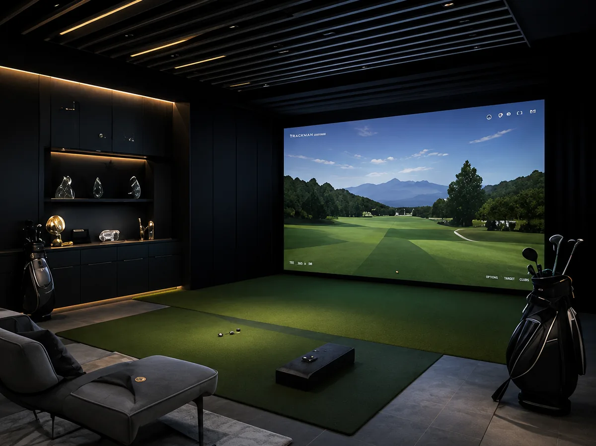 Simulador de golf privado — Aquí Golf Signature Projects